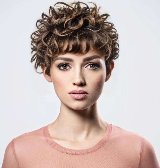 Short Curly Pixie